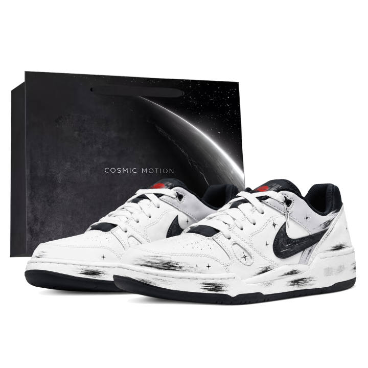 Nike Nike Full Force Skateboard Shoes Men's Low Top Black/White