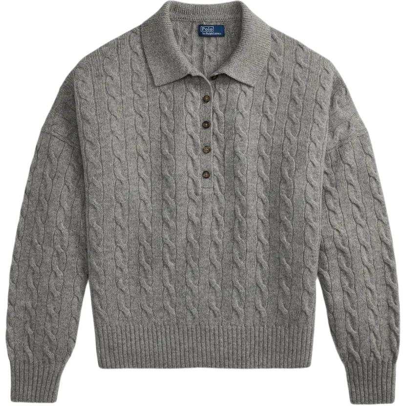Polo Ralph Lauren Sweaters Women's Gray Polo Collar Moderate Other
