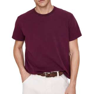 Banana Republic T Shirts Men's Fig Purple Crew Neck Moderate