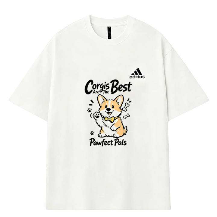 Adidas Adidas MUST HAVES T Shirts Men's White Crew Neck Moderate