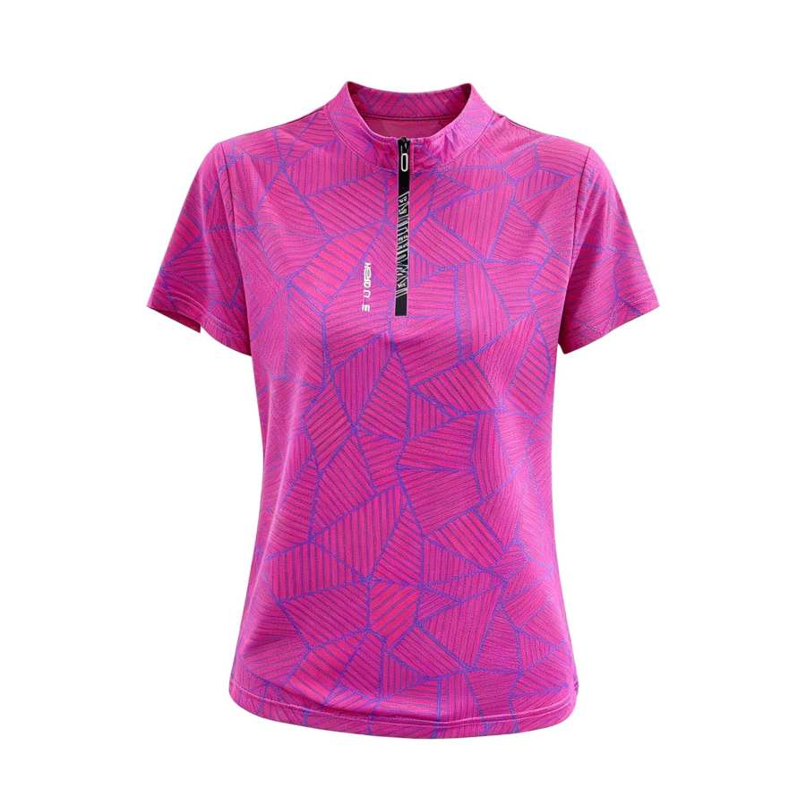 Sugarfunk Quick Dry T Shirts Women's Stand Collar Thin Straight Fit