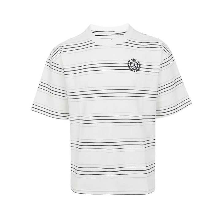 Jordan Jordan T Shirts Men's White/Black Crew Neck