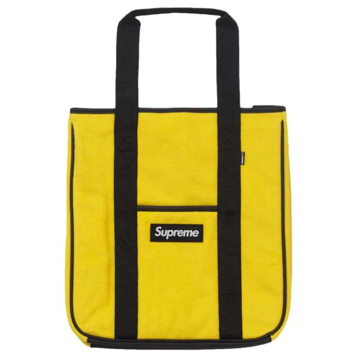 Supreme Supreme FW18 Polyester Tote One Shoulder Handbag Unisex Yellow