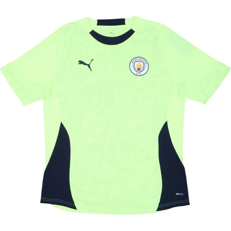 PUMA Manchester City Soccer Jerseys Unisex Bright Green Crew Neck