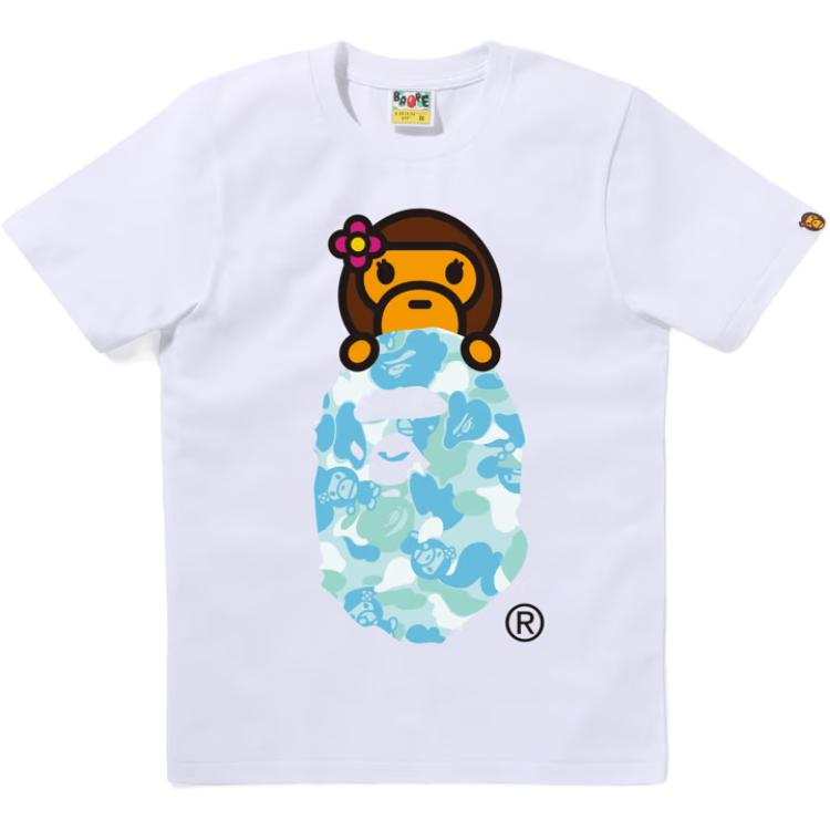 A BATHING APE Baby Lisa T Shirts Women's Crew Neck Straight Fit