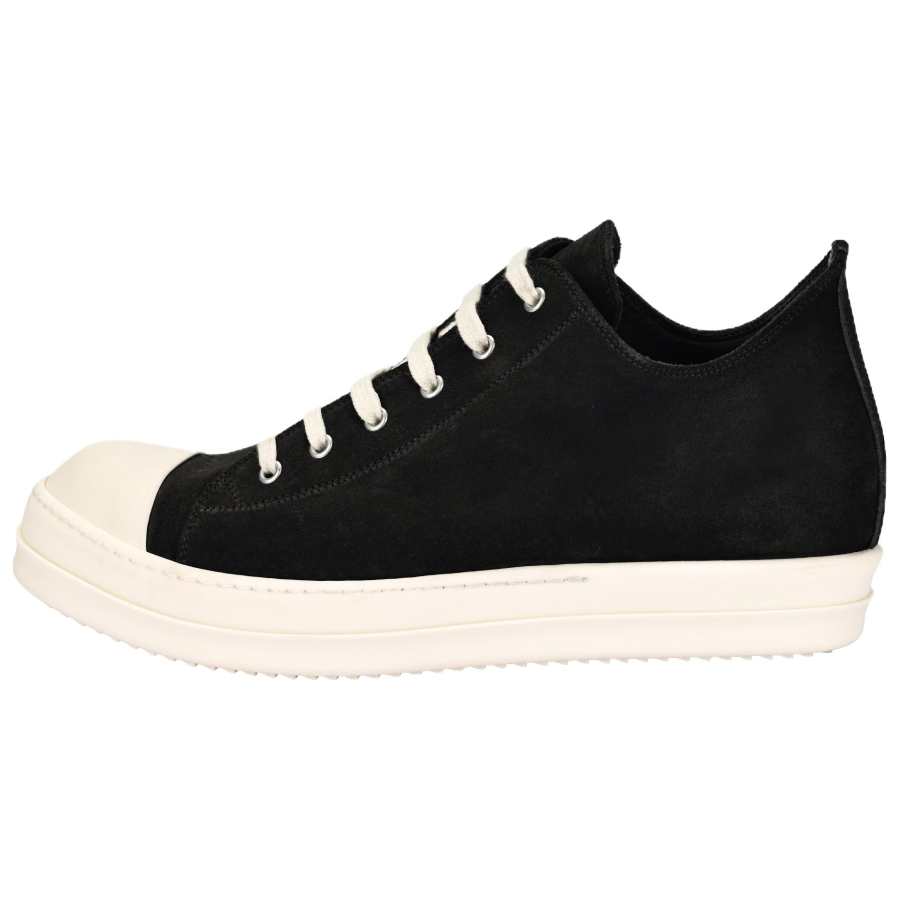 RICK OWENS RICK OWENS/RO Leather Low top Skateboard Shoes Men's Black