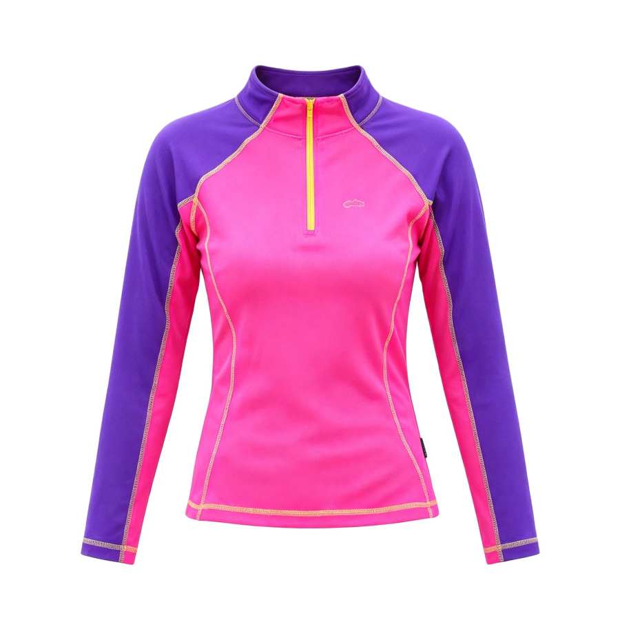 Sugarfunk Quick Dry T Shirts Women's Stand Collar Thin Nipped In Waist