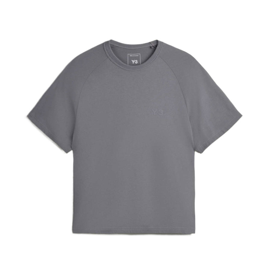 Y-3 Y 3 T Shirts Men's Size 5 Gray Crew Neck Moderate