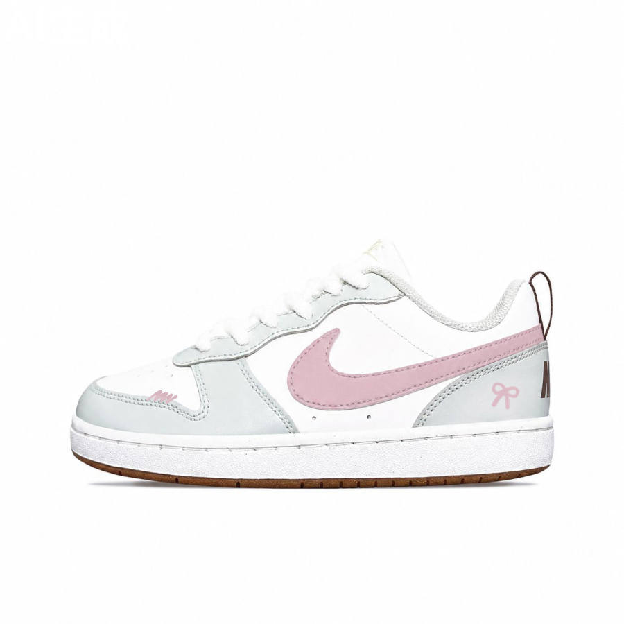 Nike Nike Court Borough Skateboard Shoes Women's Low Top Pink/White/Green