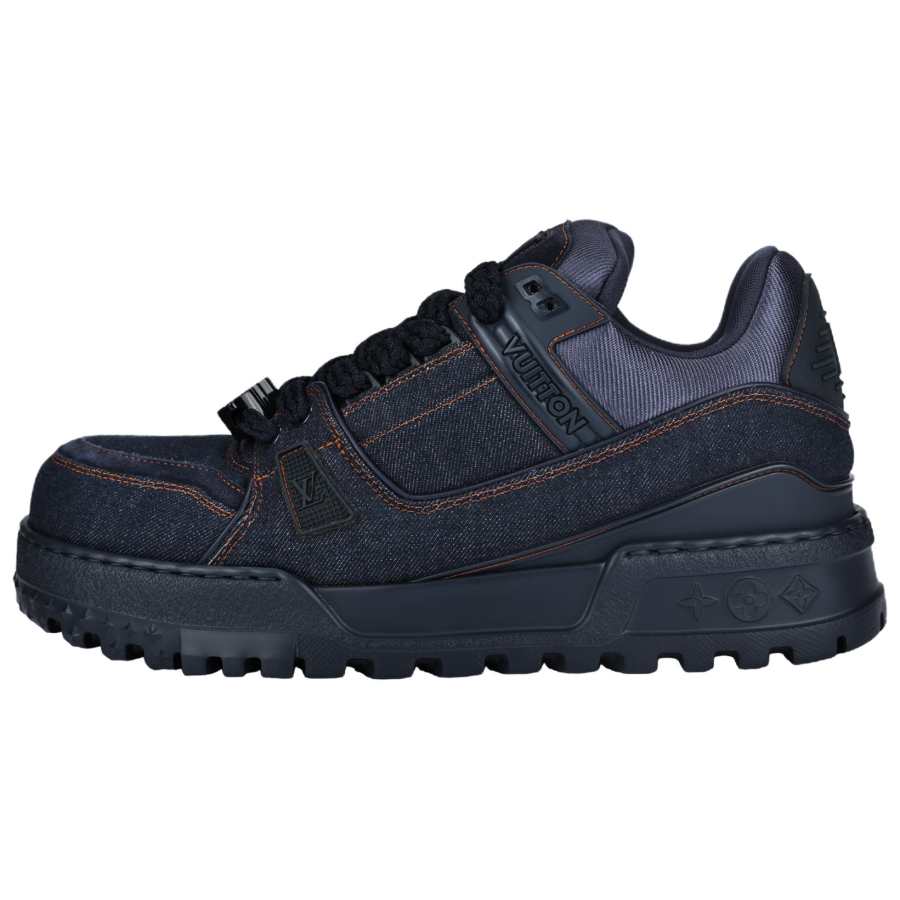 LOUIS VUITTON Trainer Maxi Low top Skateboard Shoes Men's Blue