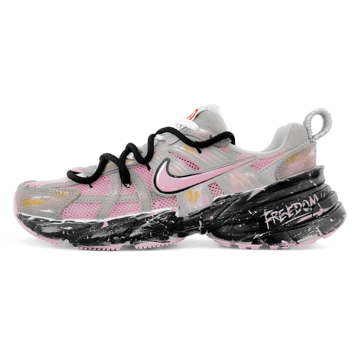 Nike Nike V2K Run Running Shoes Women's Low Top Black Pink