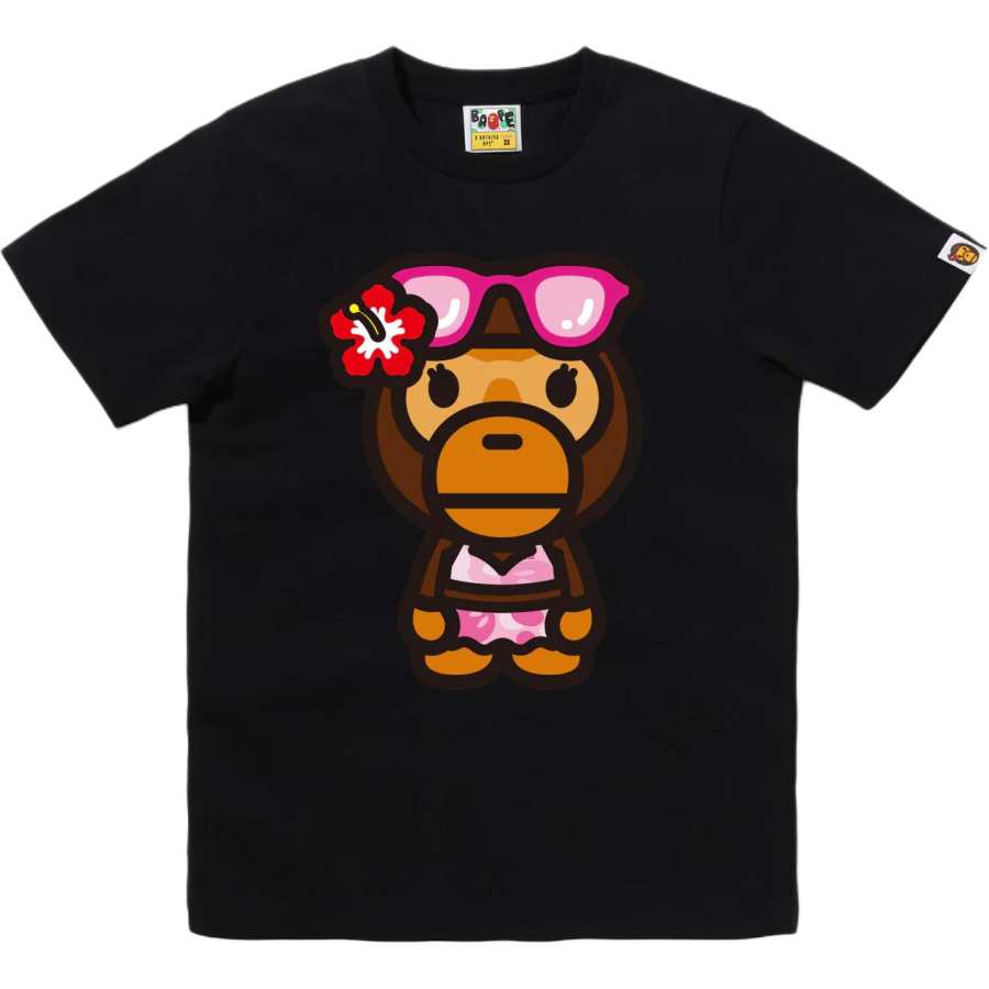 A BATHING APE Baby Lisa T Shirts Women's Crew Neck Moderate Straight Fit