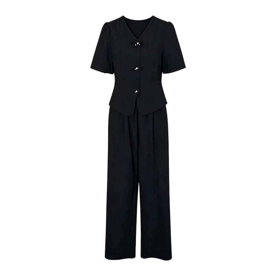 Sugarfunk Sugarfunk Casual Suits Women's V Neck Thin