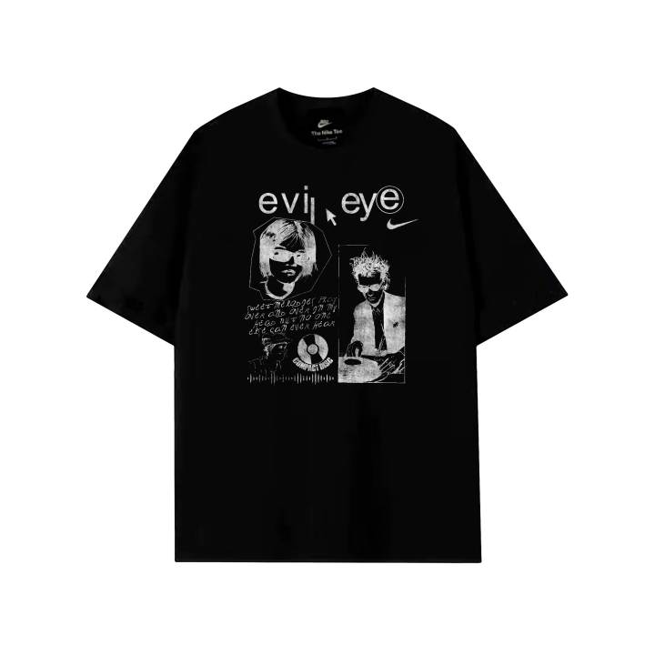 Nike Nike Sportswear T Shirts Unisex Black Crew Neck Thin Straight Fit
