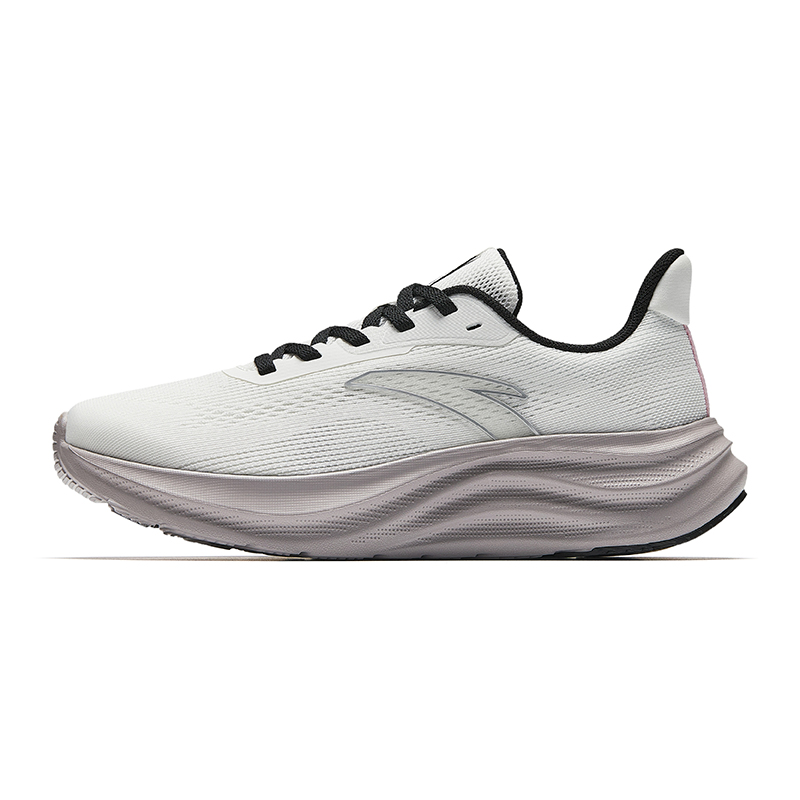 Anta Light Cloud 2 Fabric Abrasion Resistant Breathable Low top Casual Running Shoes Women's White Silver