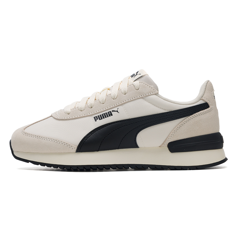 PUMA R78 Nylon Retro Low top Casual Shoes Unisex White Black