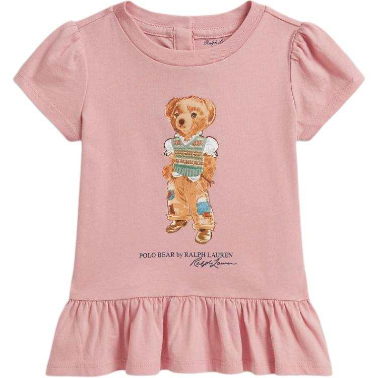 Polo Ralph Lauren Baby T Shirts Crew Neck Moderate