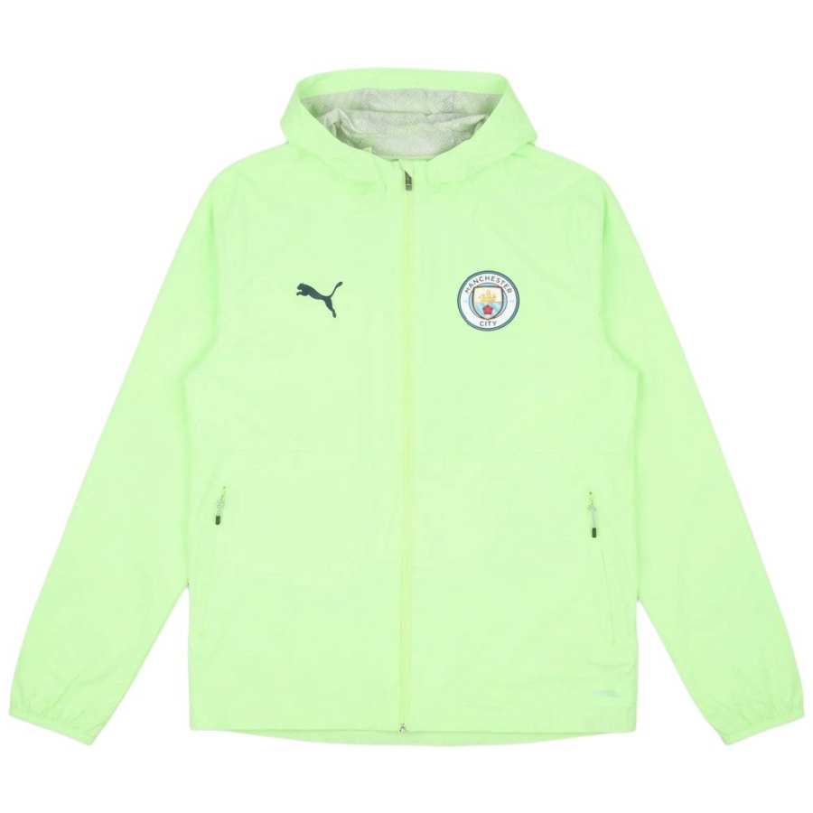 PUMA Manchester City Jackets Unisex Bright Green Hooded Non Detachable Moderate Other