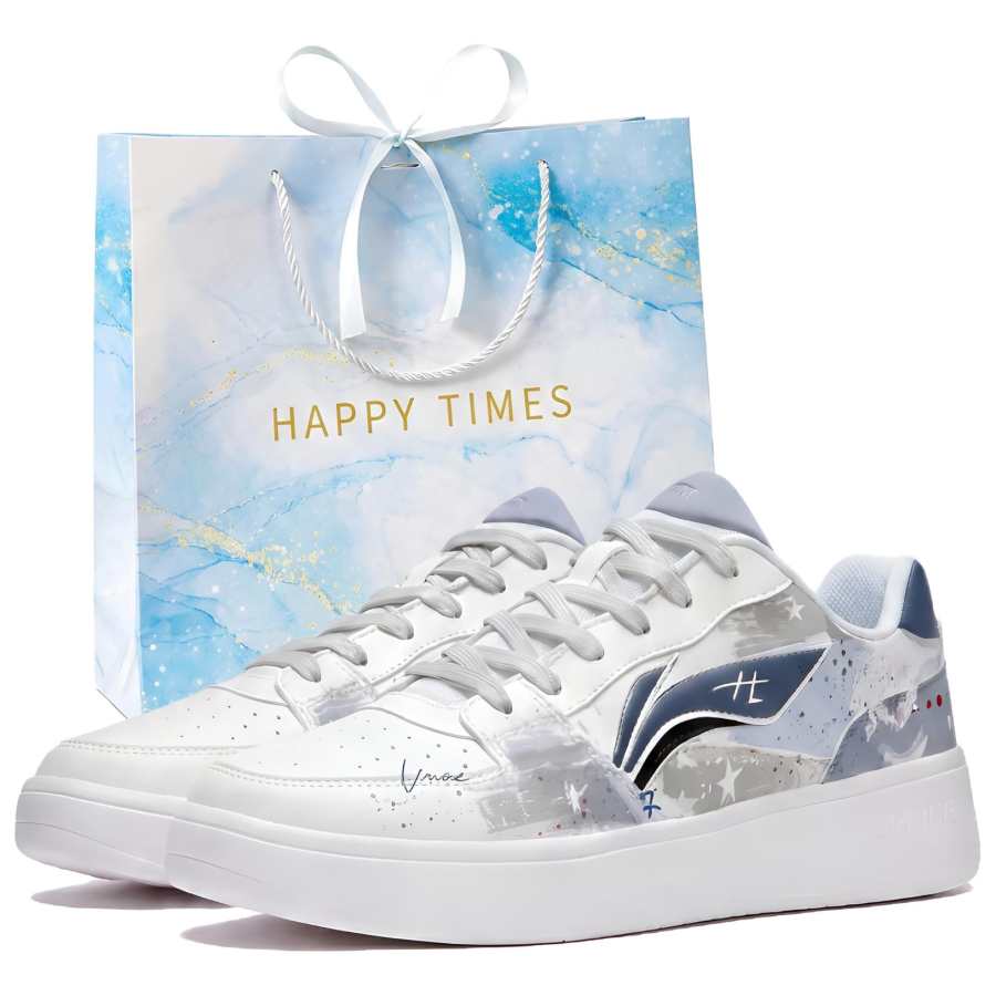 Li-Ning Li Ning Sycee Skateboard Shoes Men's Low Top White