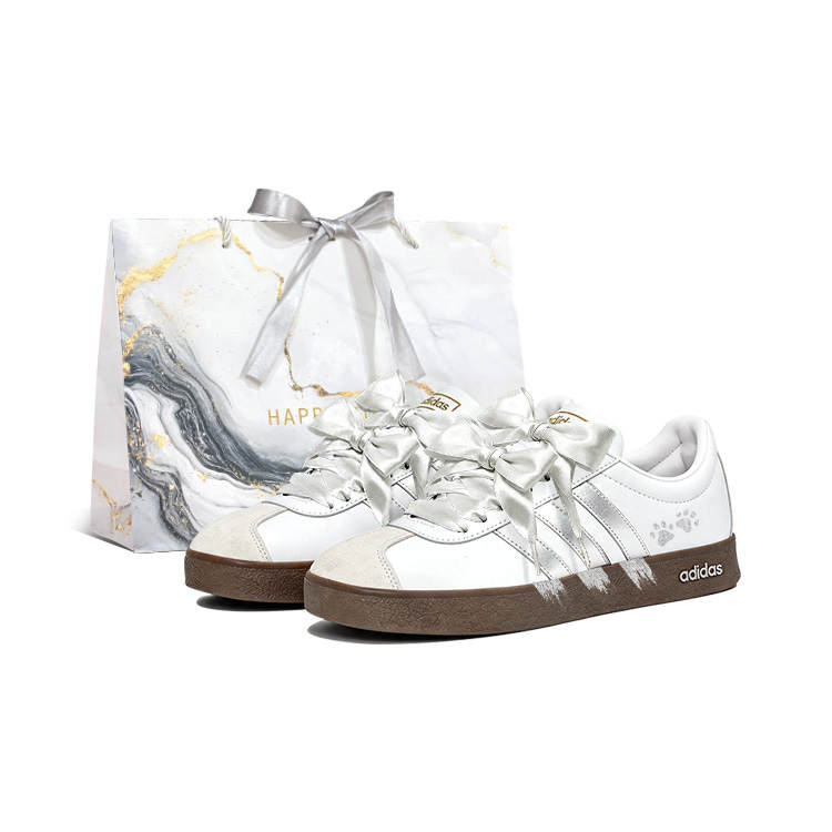 Adidas Adidas Vl Court Classic Skateboard Shoes Women's Low Top White