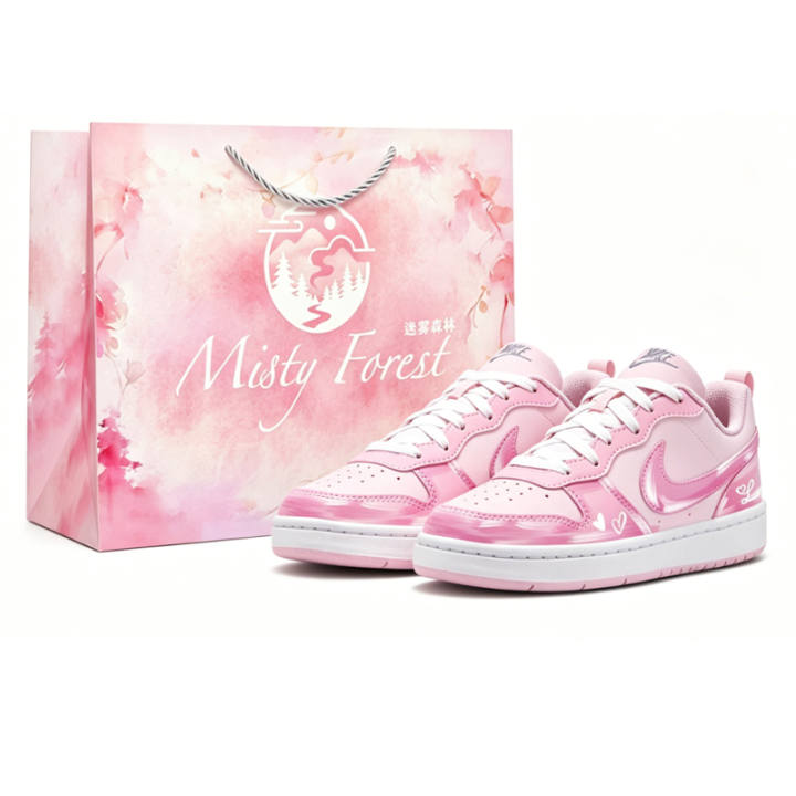 Nike Nike Court Borough Skateboard Shoes Women's Low Top Pink