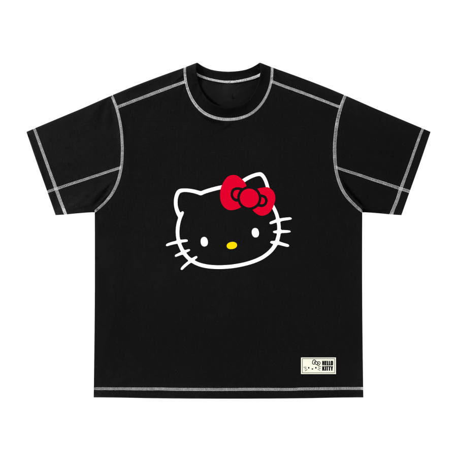 Sanrio Hello Kitty T Shirts Unisex Crew Neck Moderate Straight Fit