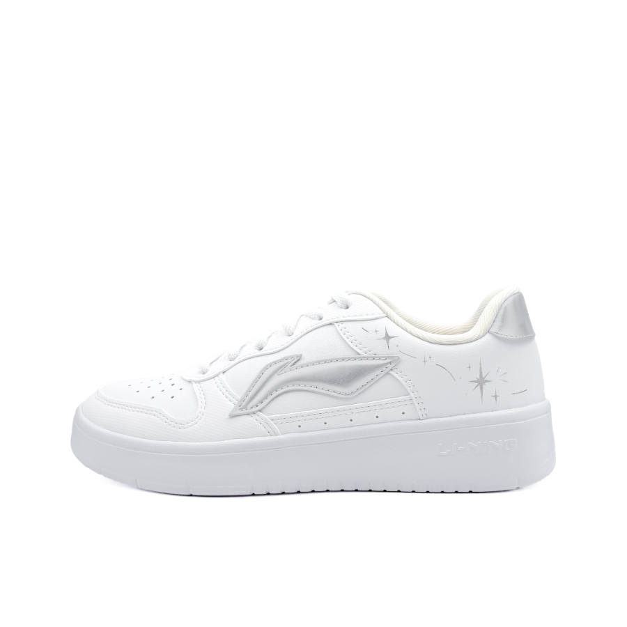 Li-Ning Li Ning Floating Boat Skateboard Shoes Unisex Low Top Silver