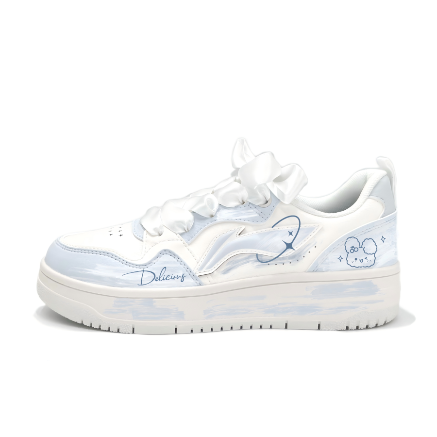 Li-Ning Li Ning Tianji Soft Skateboard Shoes Women's Low Top White