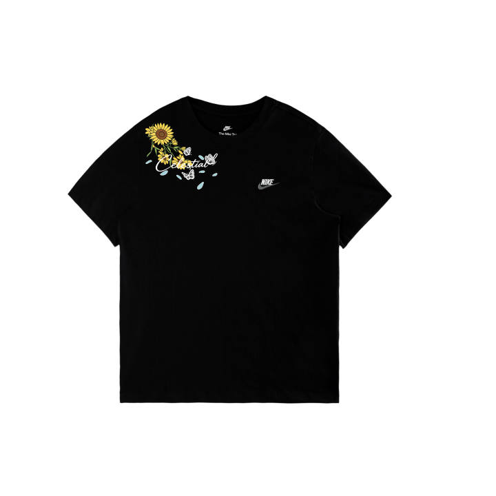 Nike Nike Sportswear T Shirts Men's Black/White/Dark Gray Crew Neck Moderate