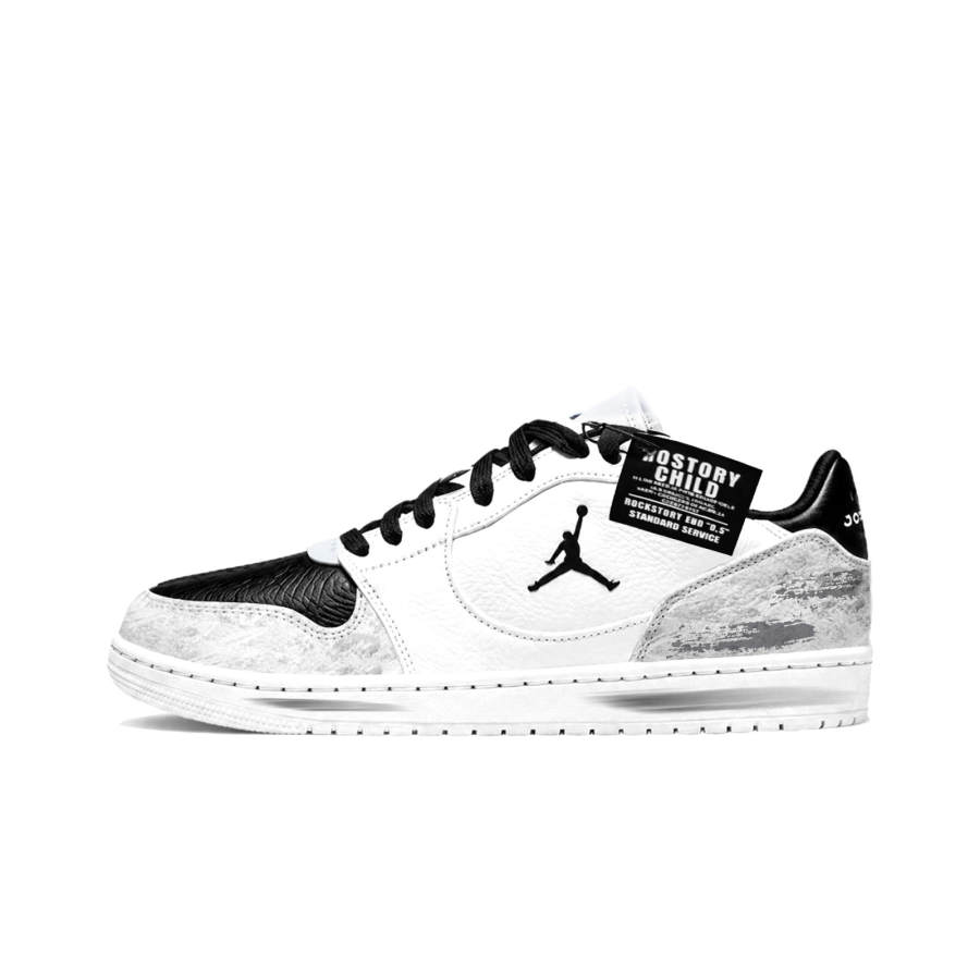 Jordan Jordan COURT CONNECT Skateboard Shoes Unisex Low Top Black White Gray