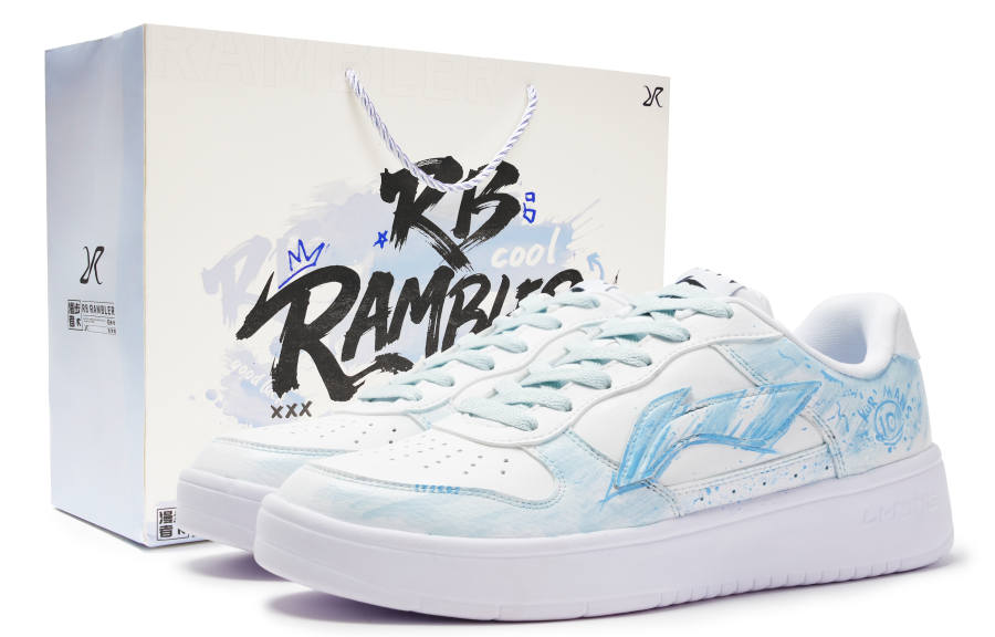 Li-Ning Li Ning Floating Boat Skateboard Shoes Men's Low Top White Gray