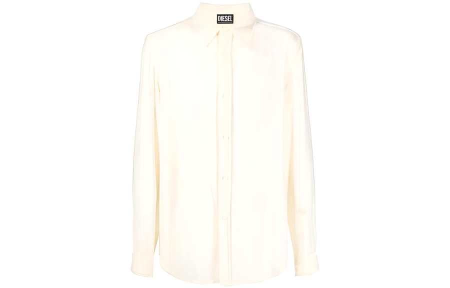 DIESEL DIESEL Shirts Men's White Lapel Moderate