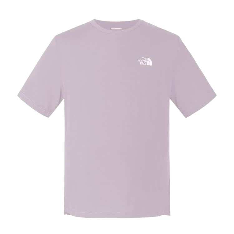 THE NORTH FACE T Shirts Men's 1OA/Moon Shadow Gray Crew Neck Thin