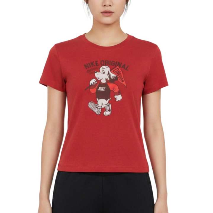 Nike Nike T Shirts Women's Red Crew Neck