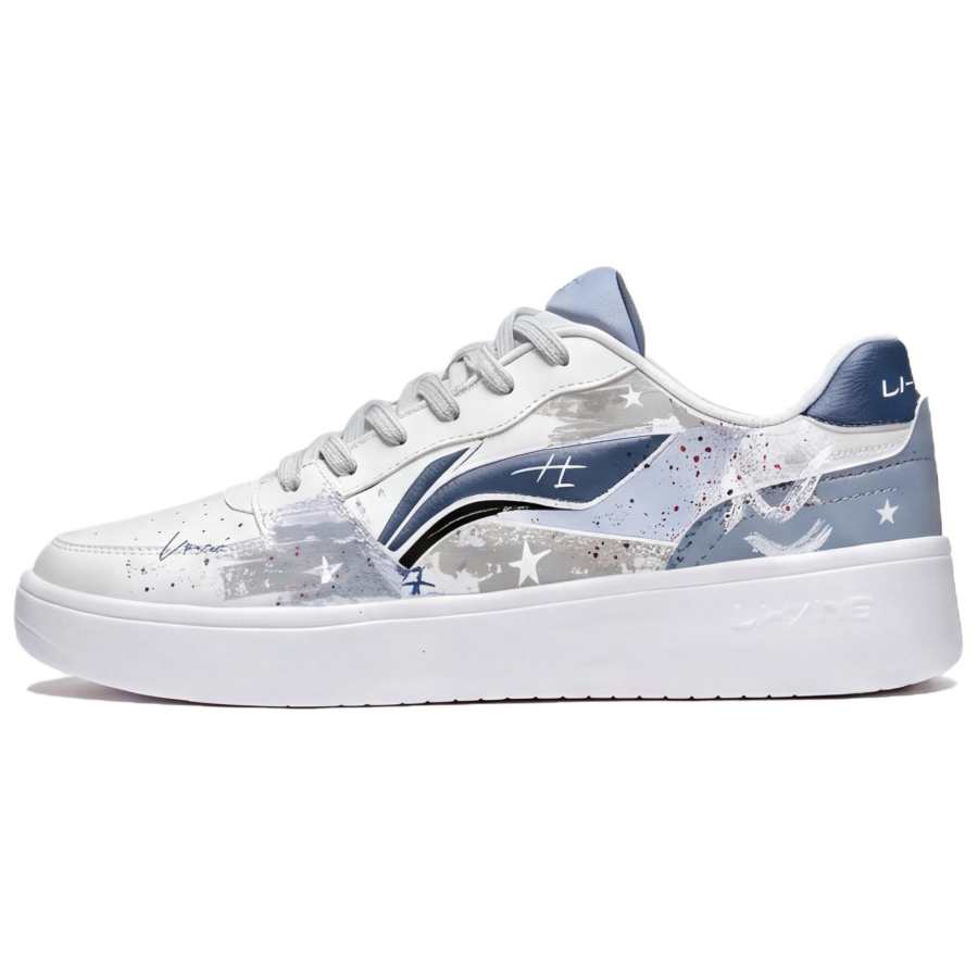 Li-Ning Li Ning Sycee Skateboard Shoes Men's Low Top White
