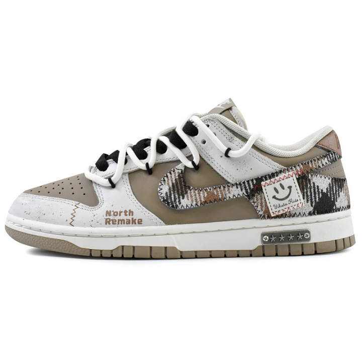 Nike Nike Dunk Skateboard Shoes Men's Low Top Beige, Brown