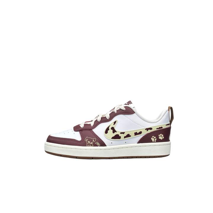 Nike Nike Court Borough 2 Skateboard Shoes Unisex Low Top White, Burgundy, Brown