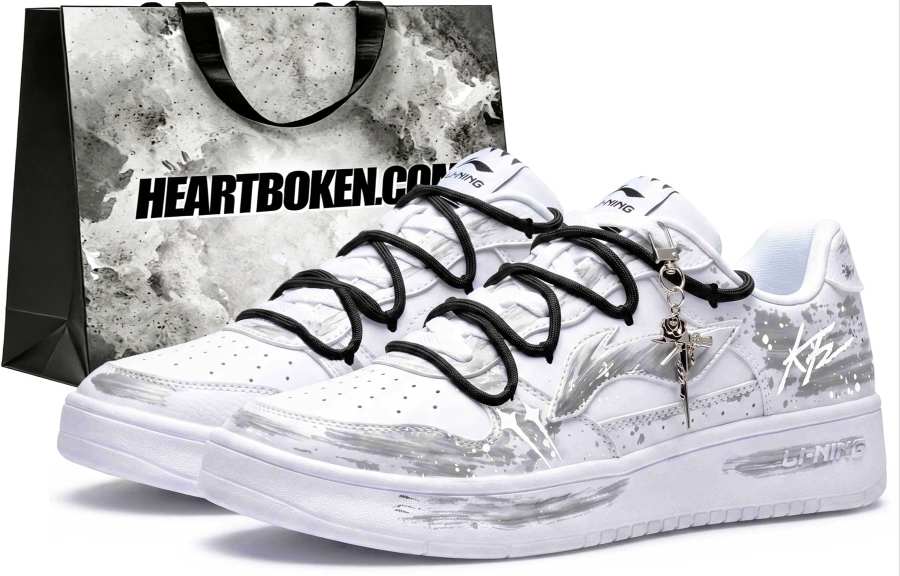 Li-Ning Li Ning Floating Boat Skateboard Shoes Men's Low Top White