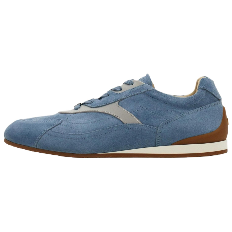 Ferragamo Gancini Casual Shoes Men's Low Top Asphalt Gray