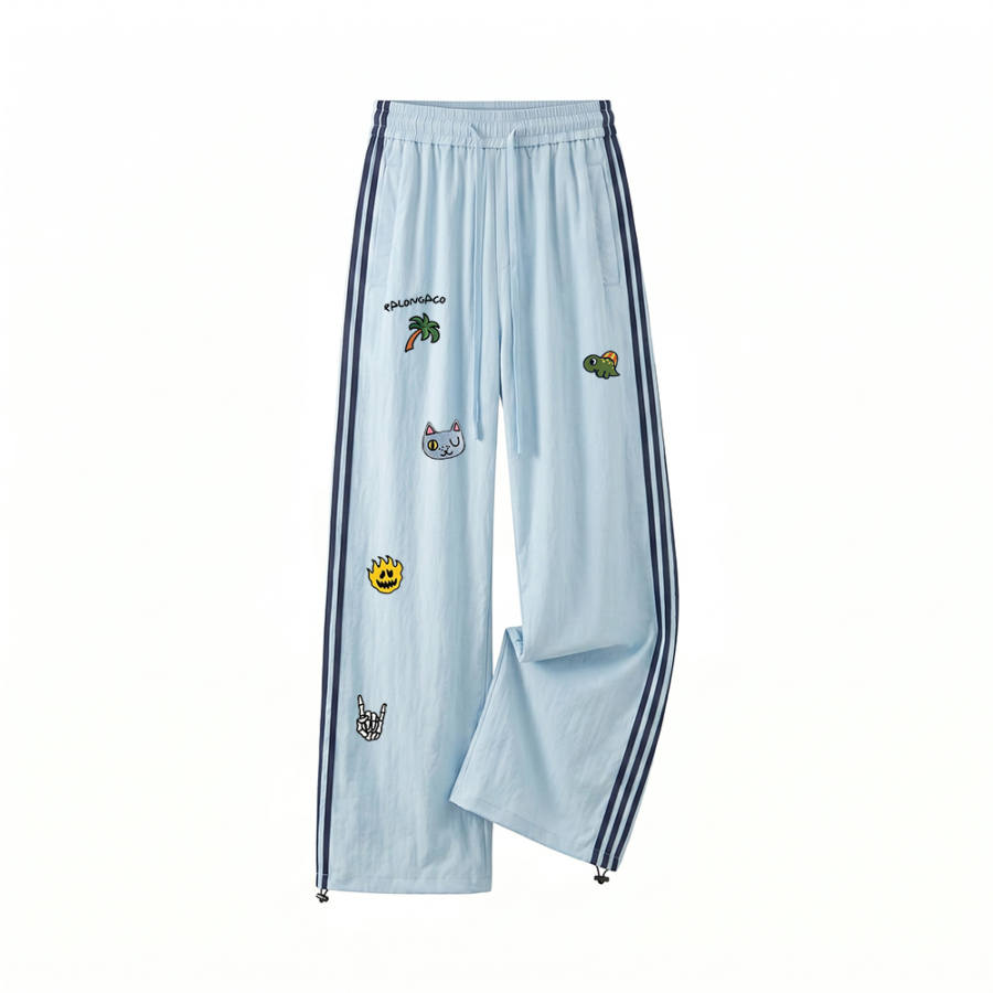 PAL ONGACO Casual Pants Unisex Thin Straight Fit Pants