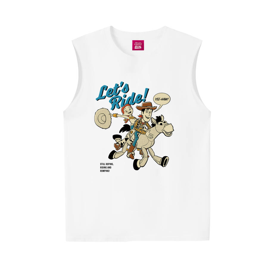Disney Tank Tops Unisex Crew Neck Thin Sleeveless