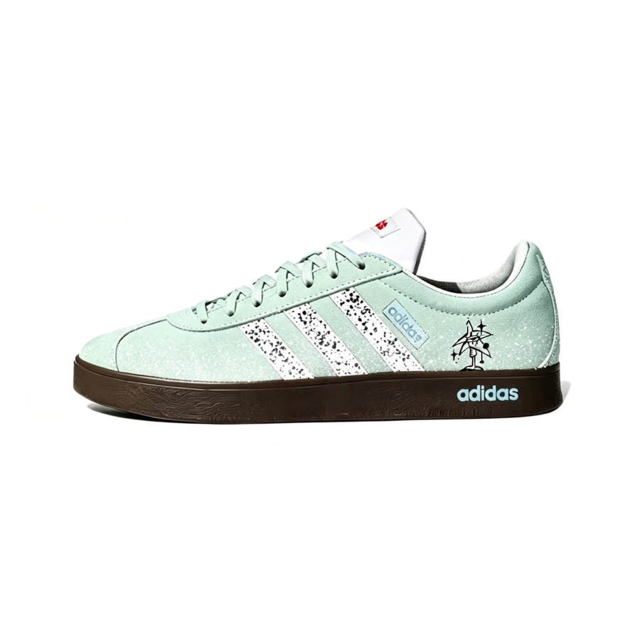 Adidas Adidas Vl Court Classic German Army Trainers Unisex Low Top Green/White
