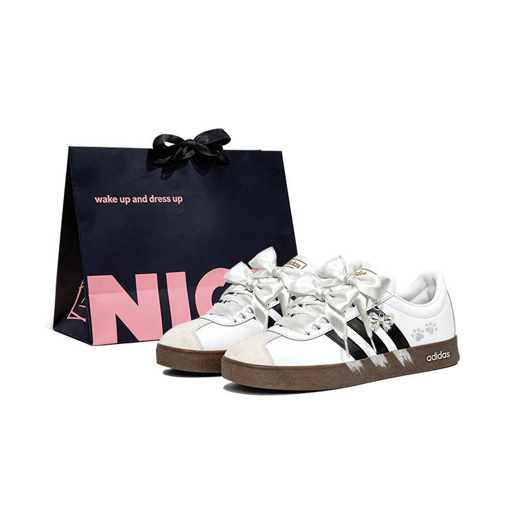 Adidas Adidas Vl Court Classic Skateboard Shoes Women's Low Top White
