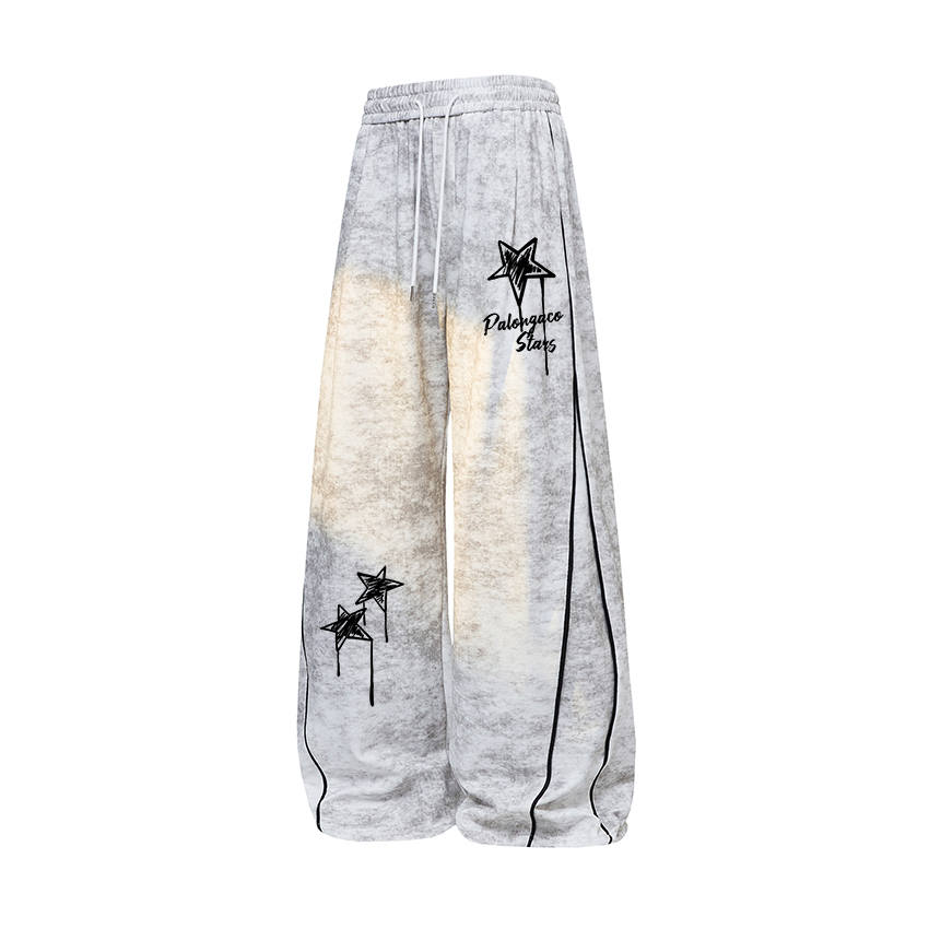 PAL ONGACO Casual Pants Unisex Moderate Wide Leg Pants