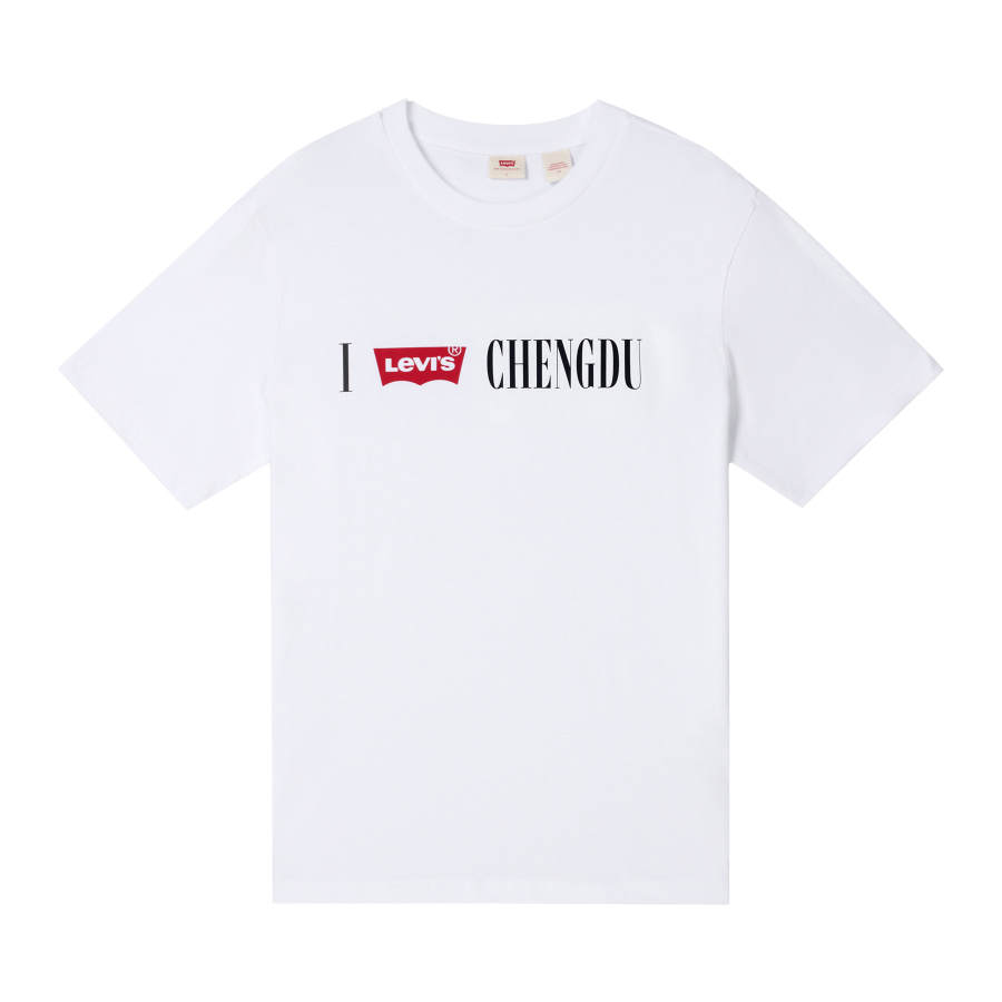 Levis Levis T Shirts Unisex White Crew Neck