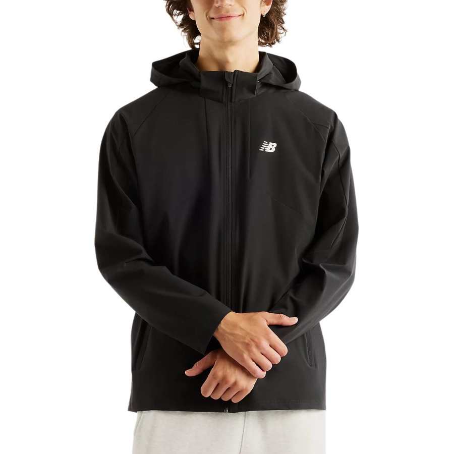 New Balance New Balance Jackets Men's Black Hooded Non Detachable Moderate Other