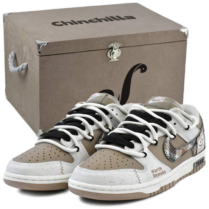 Nike Nike Dunk Skateboard Shoes Men's Low Top Beige, Brown
