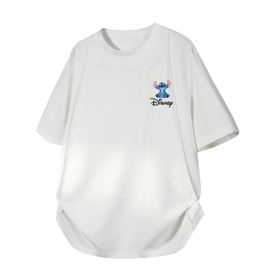Disney T Shirts Unisex Crew Neck Moderate Straight Fit
