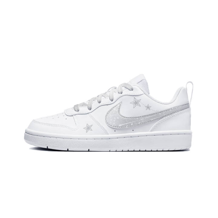 Nike Nike Court Borough Skateboard Shoes Unisex Low Top Silver