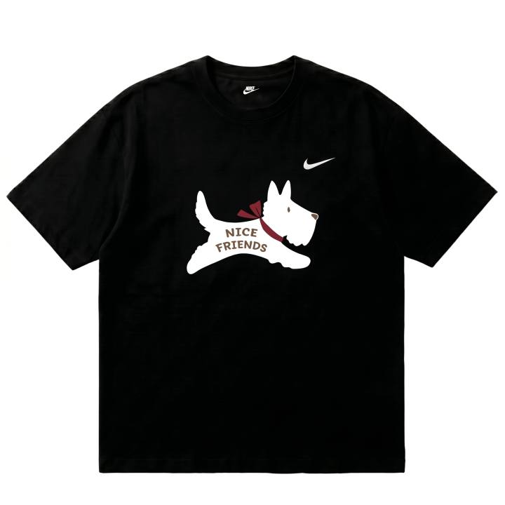 Nike Nike Sportswear T Shirts Unisex Black Crew Neck Thin Straight Fit